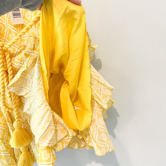 $435 NWT Rhode Casey Dress Lockdown Yellow Size Small - Picture 5 of 7